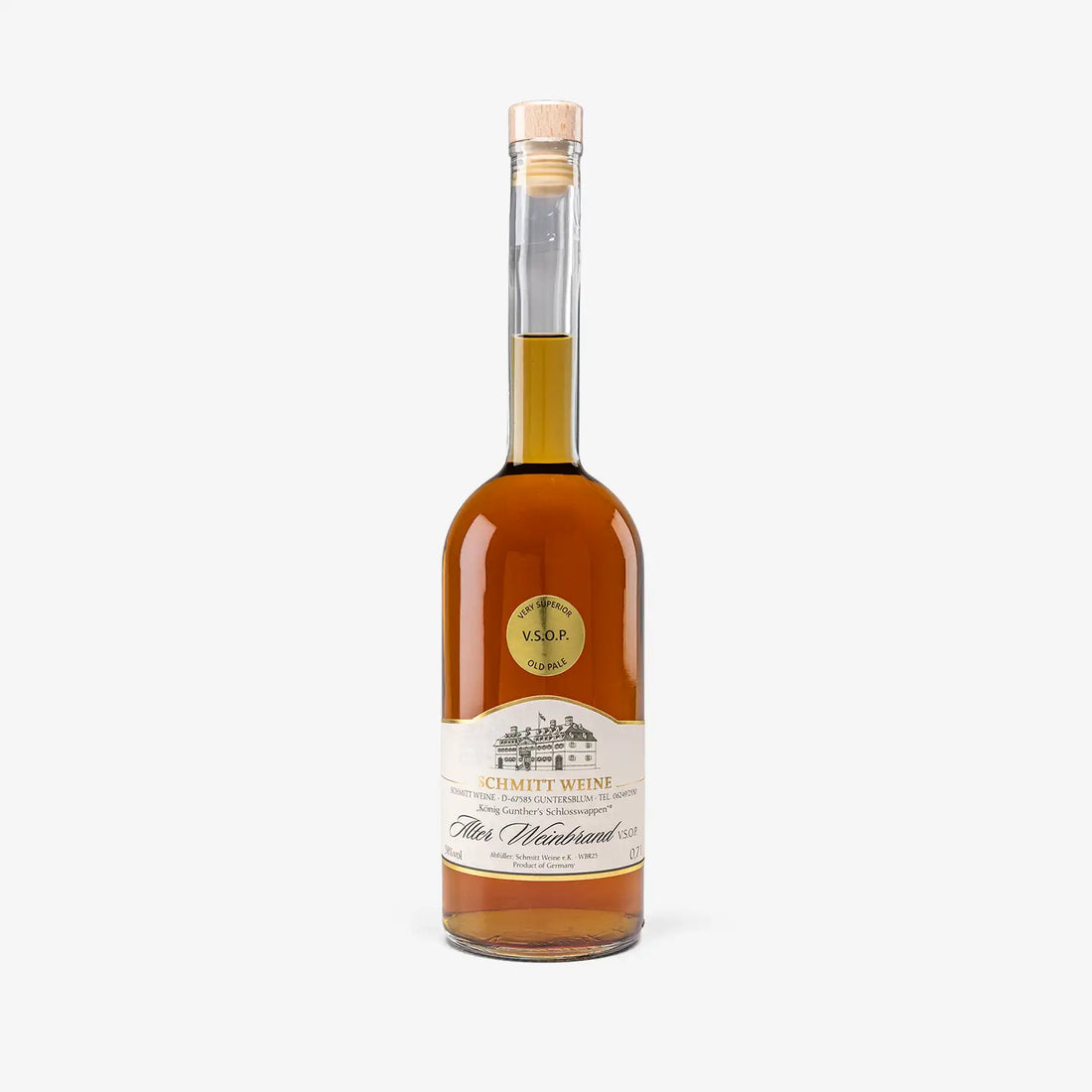 König Gunther´s Schloßwappen, Alter Weinbrand VSOP